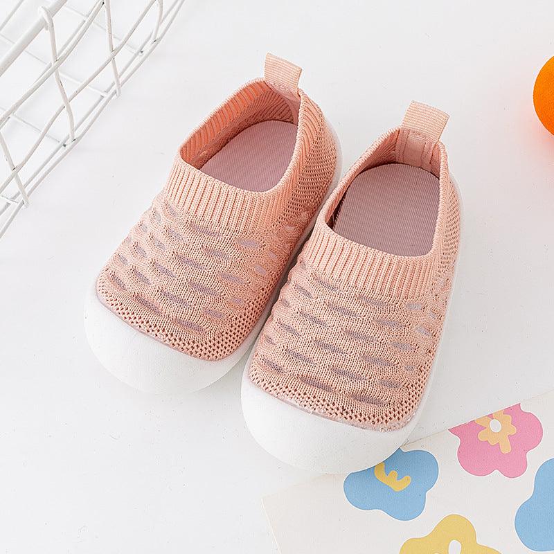 Baby Toddler Shoes Soft Sole Fly Knit Mesh Surface Breathable - Hipster Collections