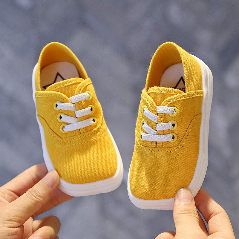 Canvas Shoes Korean Board Shoes Boys Baby White Shoes - Hipster Collections