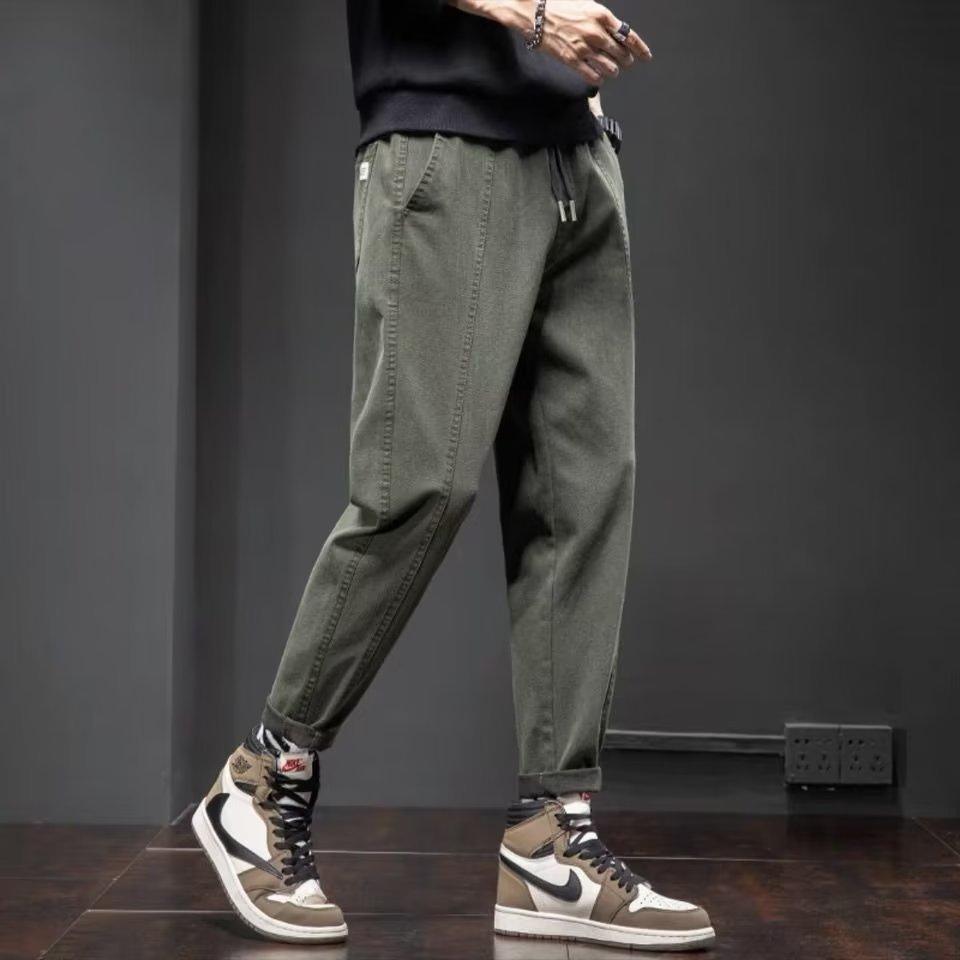 Labor Protection Work Jeans Plus Size Loose Tappered Drawstring Wear-resistant Stain-resistant Harem Pants - Hipster Collections