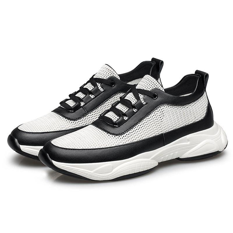 Summer New Height Increasing Insole Black Casual Men's Sneaker - Hipster Collections