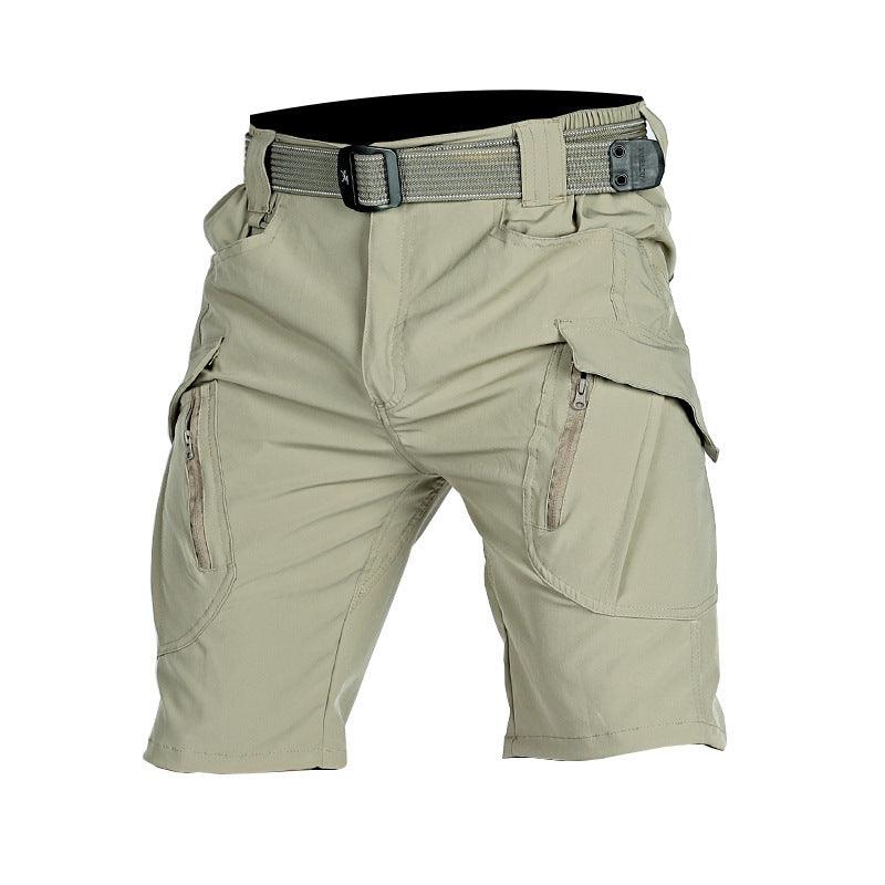Men's Middle Pants Five-point Breathable Stretch Overalls IX9 Quick-drying Tactical Shorts - Hipster Collections