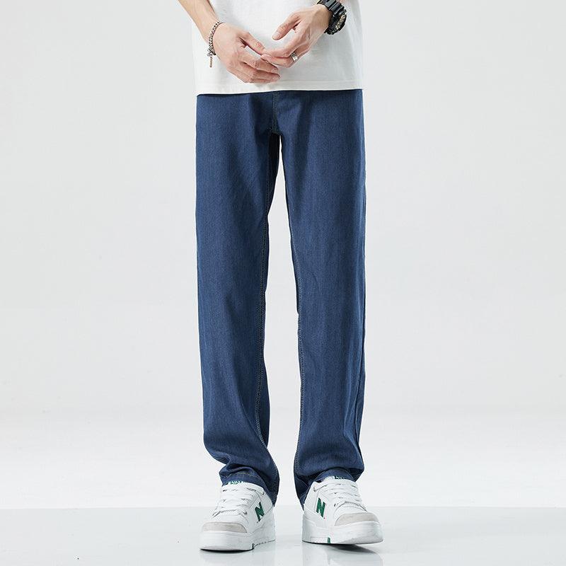 Men's Loose Straight Ice Silk Leisure Jeans - Hipster Collections