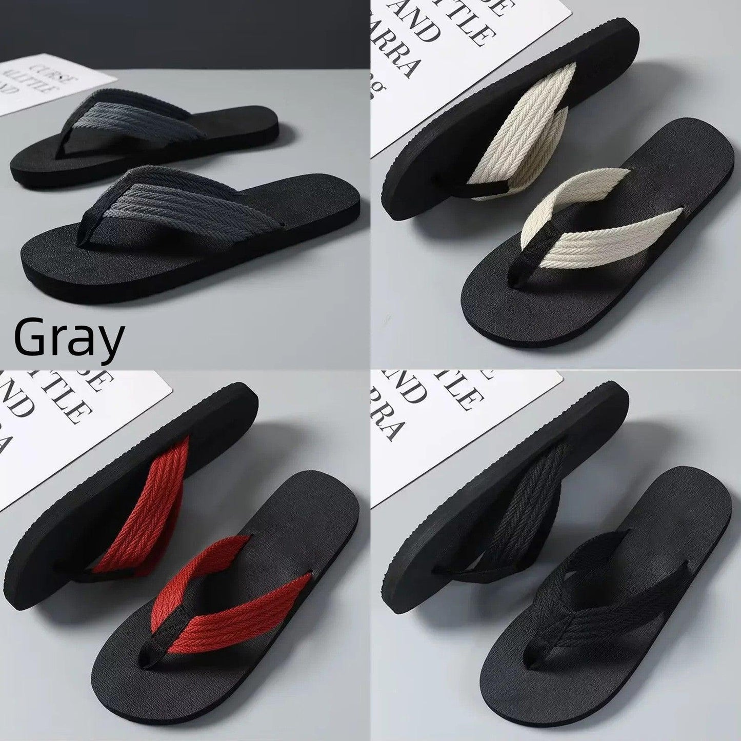 Men's Thick-soled Flip-flops Non-slip Fashion Beach Shoes - Hipster Collections