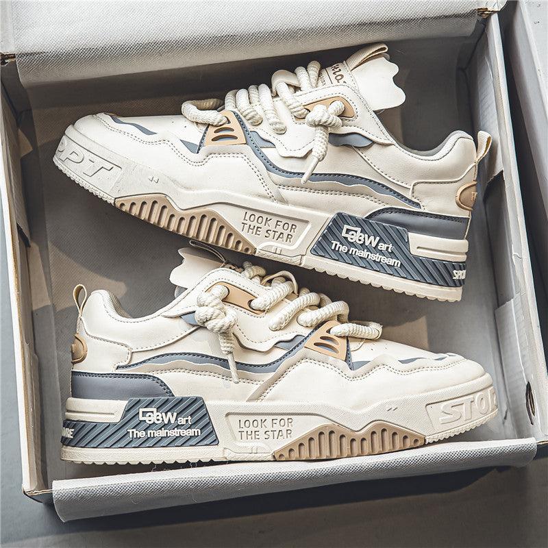 Men's Shoes Summer Versatile Platform Casual Flat Shoes Non-slip Youth Fashionable Sports Shoes - Hipster Collections