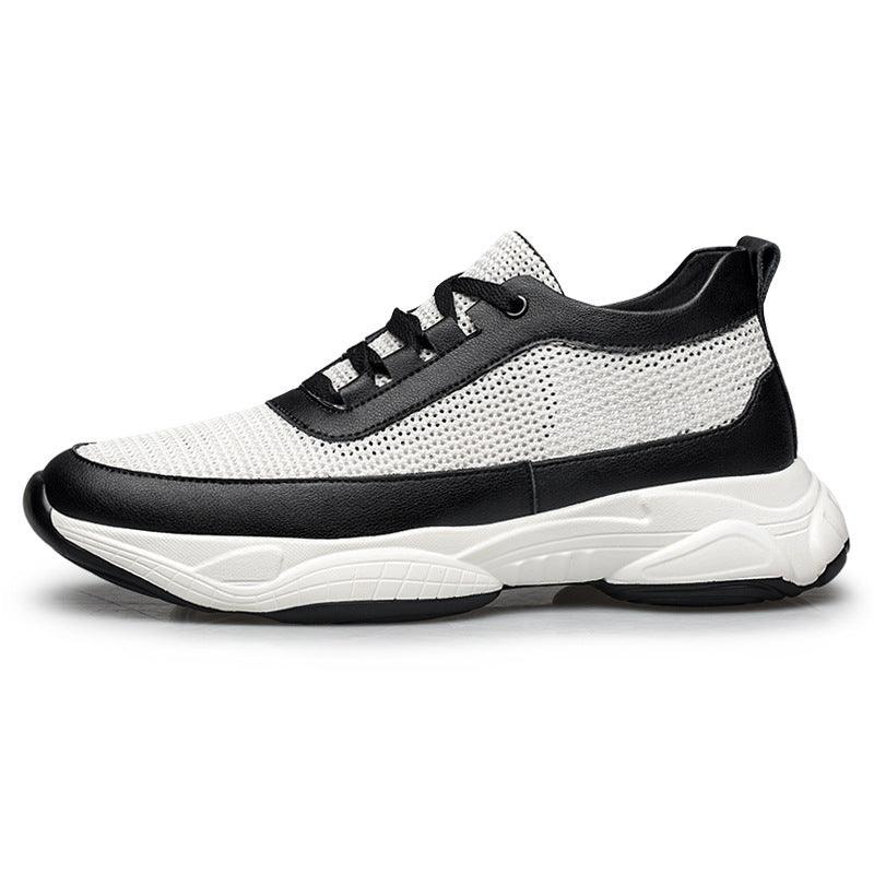 Summer New Height Increasing Insole Black Casual Men's Sneaker - Hipster Collections