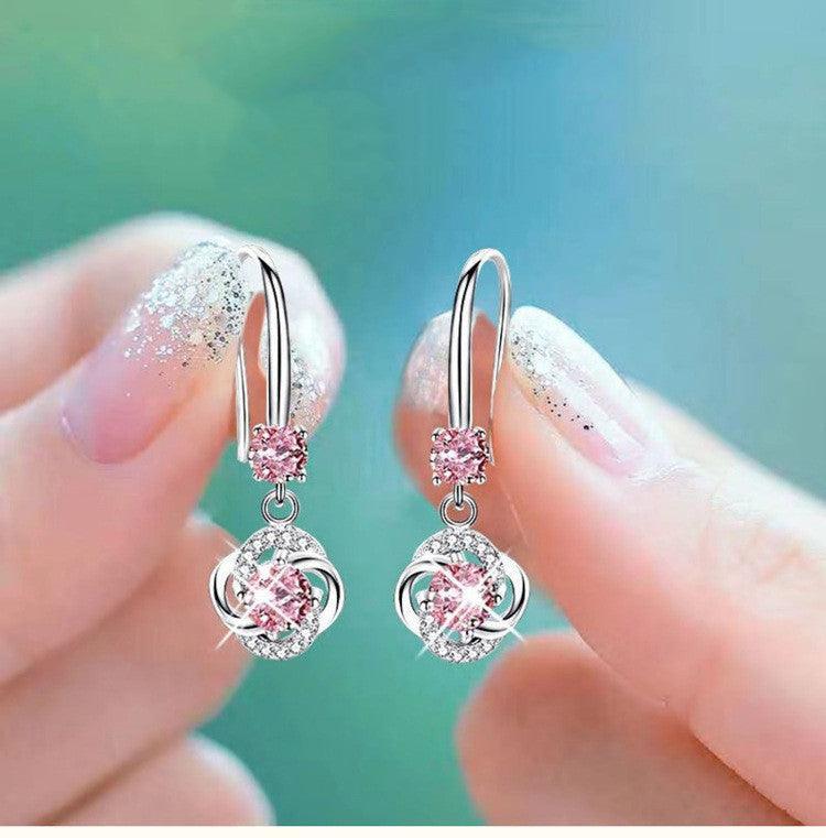 Stud Earrings Four-leaf Clover - Hipster Collections