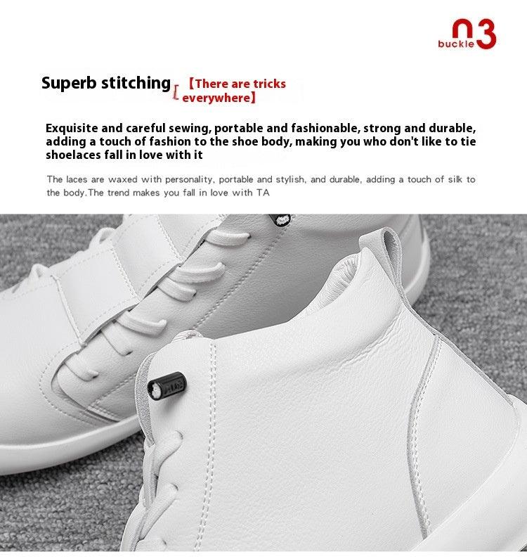 Men's Leather High-top Casual Ankle Boots - Hipster Collections