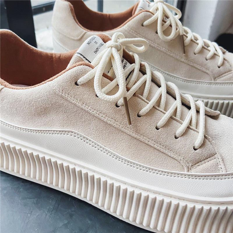 Hong Kong Style Thick Bottom Height Increasing Canvas Shoes - Hipster Collections
