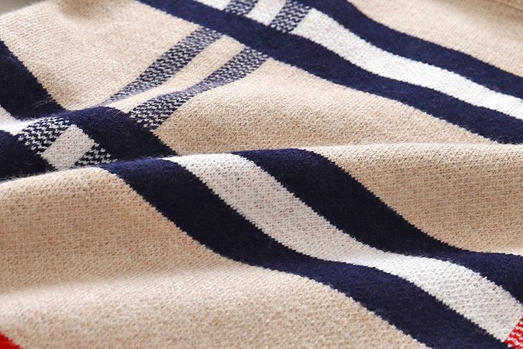 Boys plaid jacquard sweater - Hipster Collections