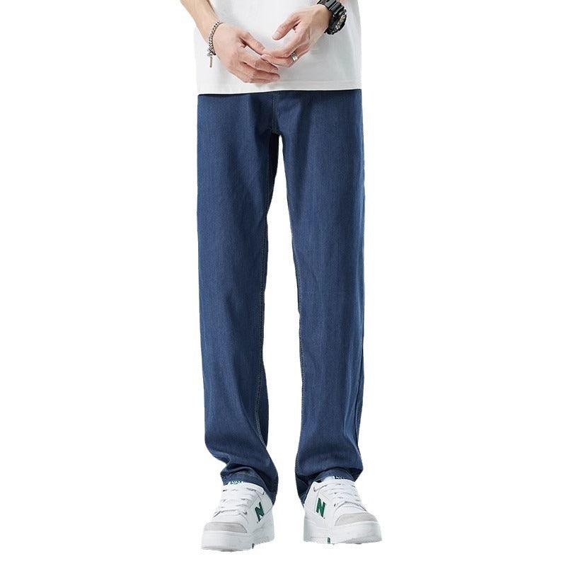 Men's Loose Straight Ice Silk Leisure Jeans - Hipster Collections