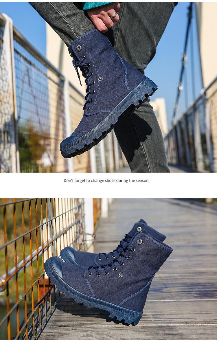 Platform High-top Canvas Flanging Martin Fashionable Sports Shoes - Hipster Collections