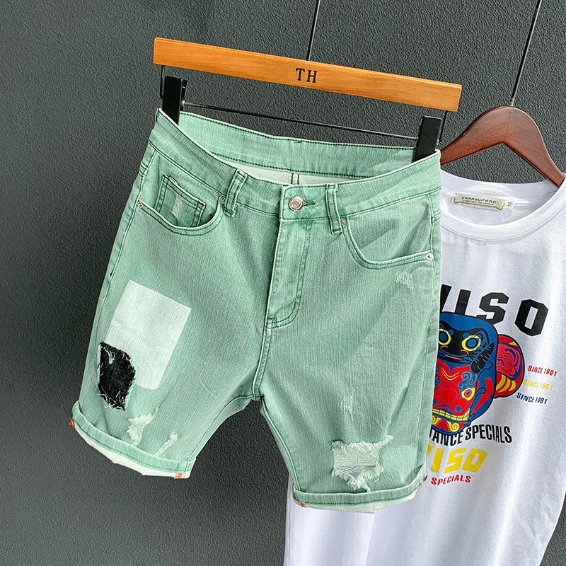 Ripped denim shorts - Hipster Collections