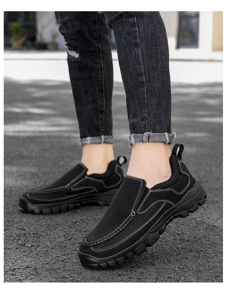 Men's Loafer Casual Business Leather Shoes Plus Size 46 Lightweight Men's Shoes - Hipster Collections