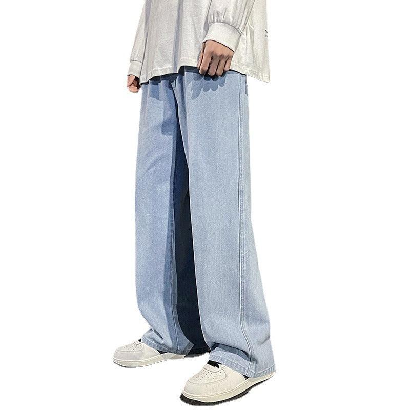 Men's Retro Washed Straight Loose Casual Jeans - Hipster Collections