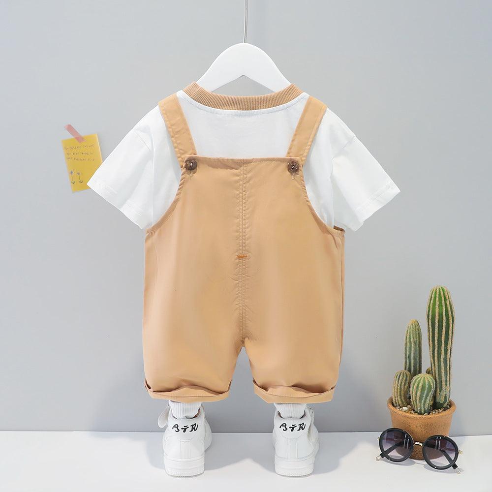 Baby Summer Cartoon Short-sleeved Overalls - Hipster Collections