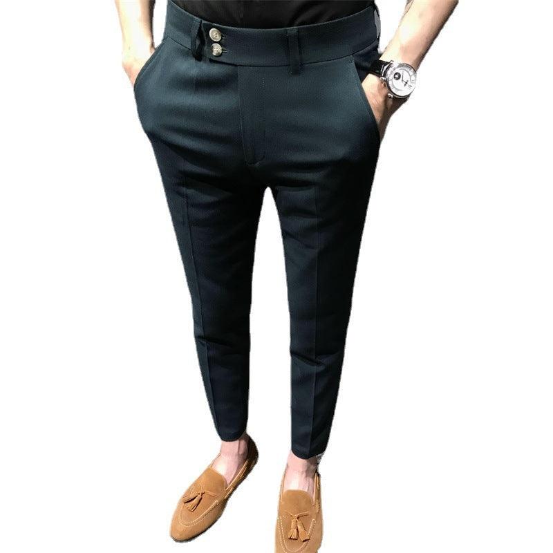 Men's Slim Fit Versatile Casual Cropped Pants - Hipster Collections