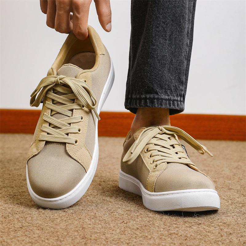 Plus Size Breathable Canvas Men's Sneakers - Hipster Collections