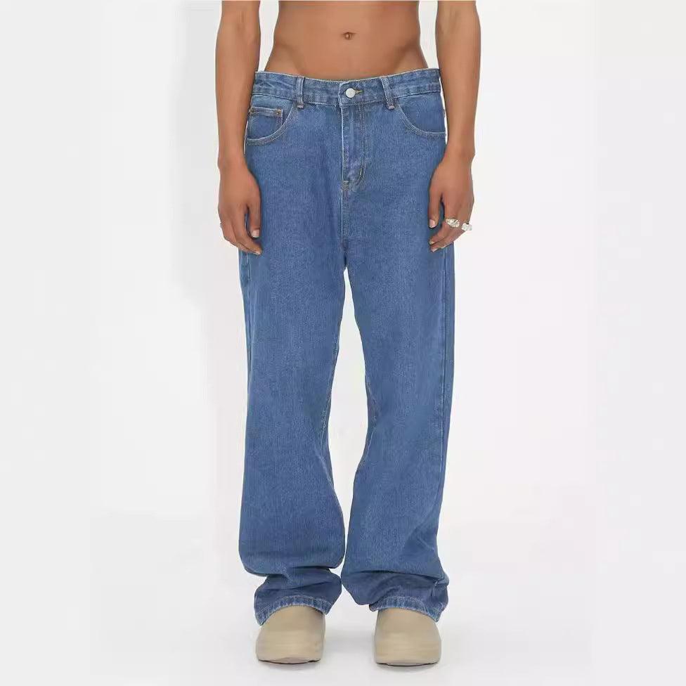 Retro Men's Loose And Comfortable Denim Trousers - Hipster Collections
