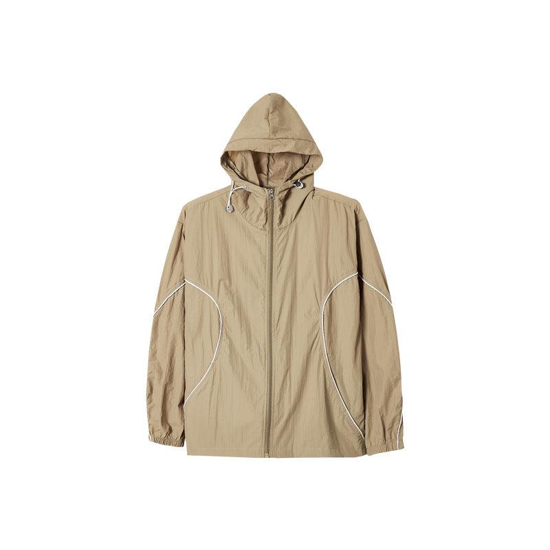 Contrast Color Braid Outdoor Sun-proof Clothes Hooded Loose - Hipster Collections