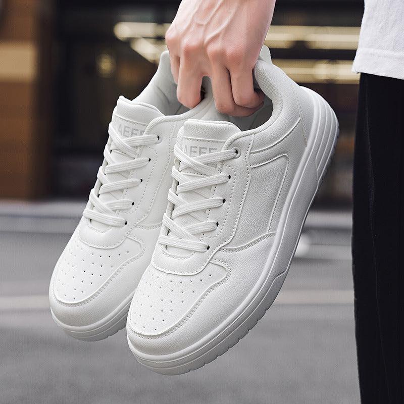 Plus Size Classic Low-top White Casual Student Lightweight Exercise Men's Shoes - Hipster Collections
