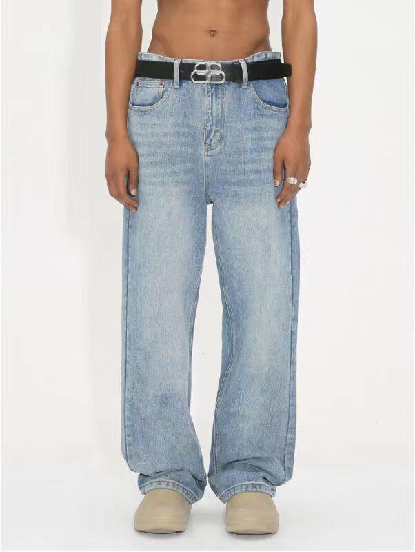 Retro Men's Loose And Comfortable Denim Trousers - Hipster Collections