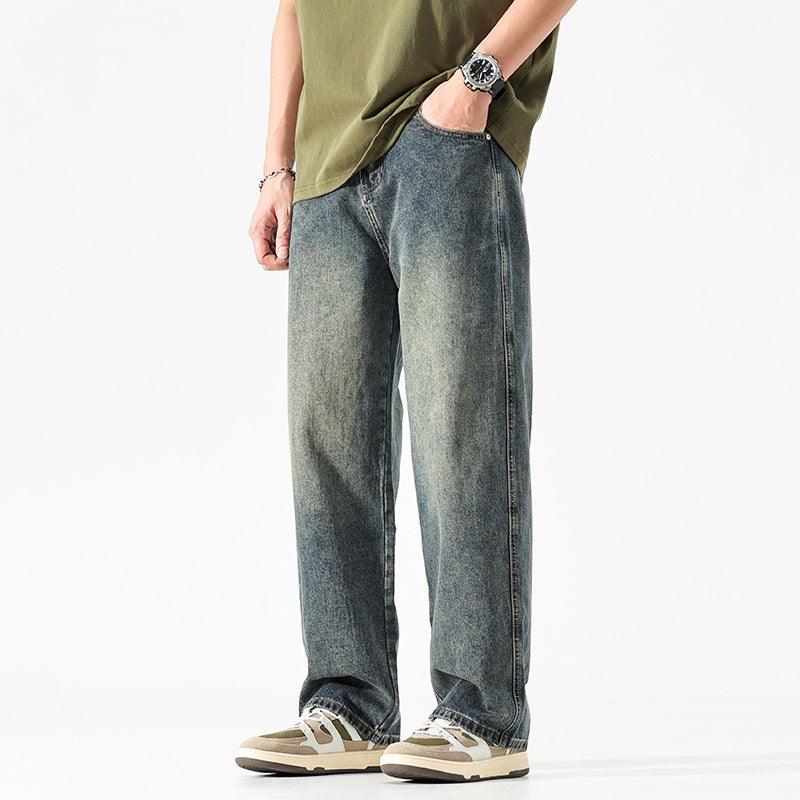 Men's Loose And Simple Solid Color Jeans - Hipster Collections