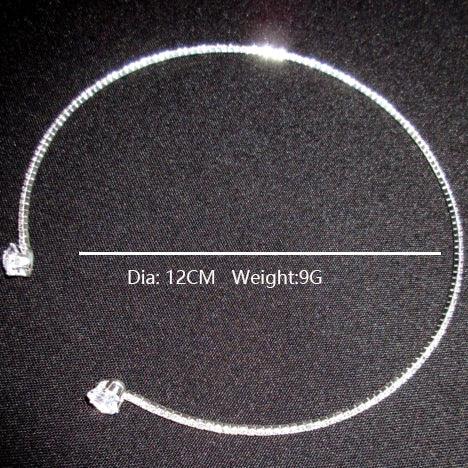 Rhinestone Heart Collar Necklace For Women - Hipster Collections
