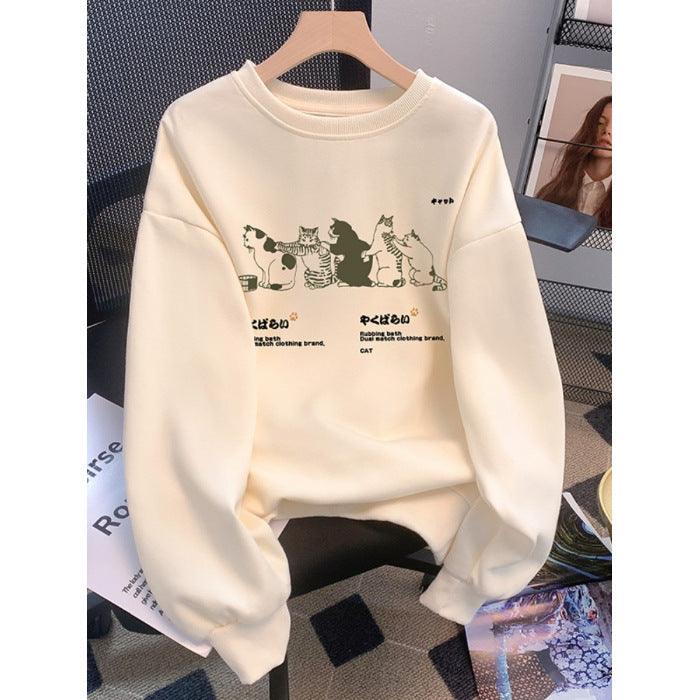 AutumnWinter Sweater Women's Printed Korean Style - Hipster Collections