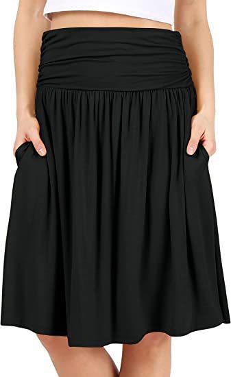 European And American Women's Clothing Pleated Elegant Midi Skirt - Hipster Collections
