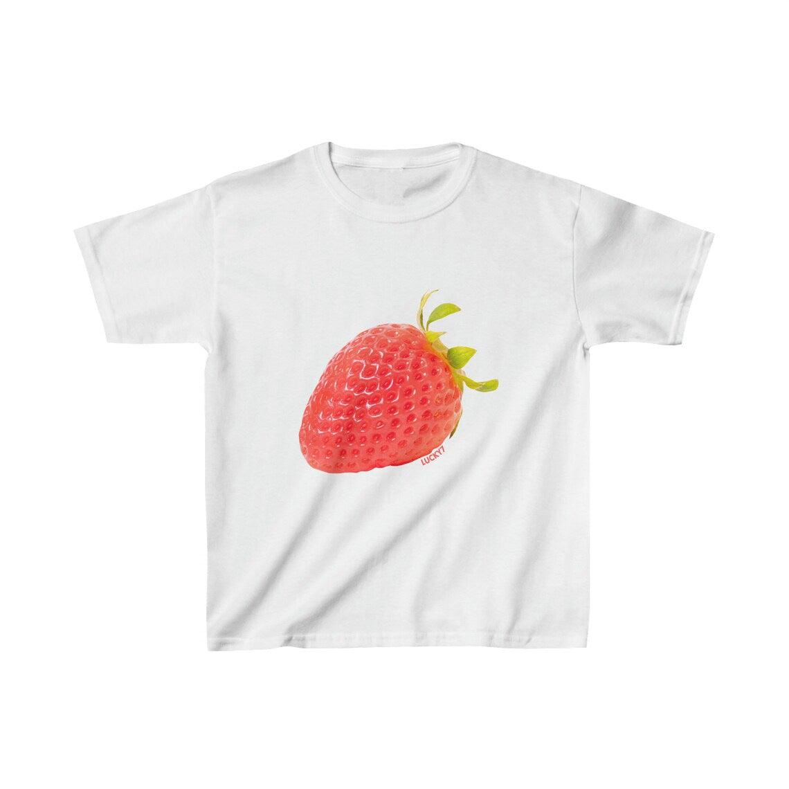 Women's Summer Lemon Strawberry Printed Short-sleeved Top T-shirt - Hipster Collections