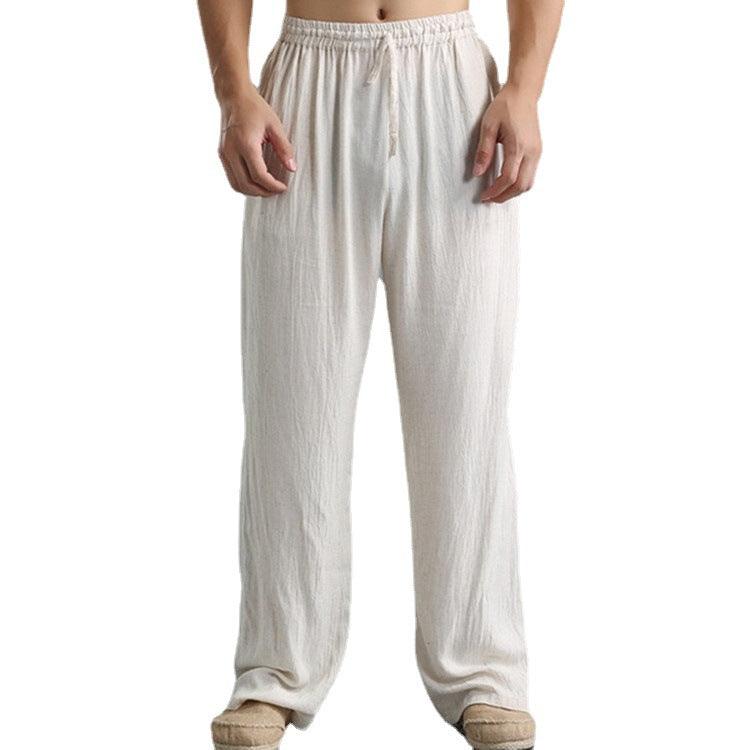 Men's Loose Casual Pants Linen Breathable Sports Trousers - Hipster Collections