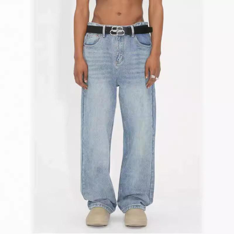 Retro Men's Loose And Comfortable Denim Trousers - Hipster Collections