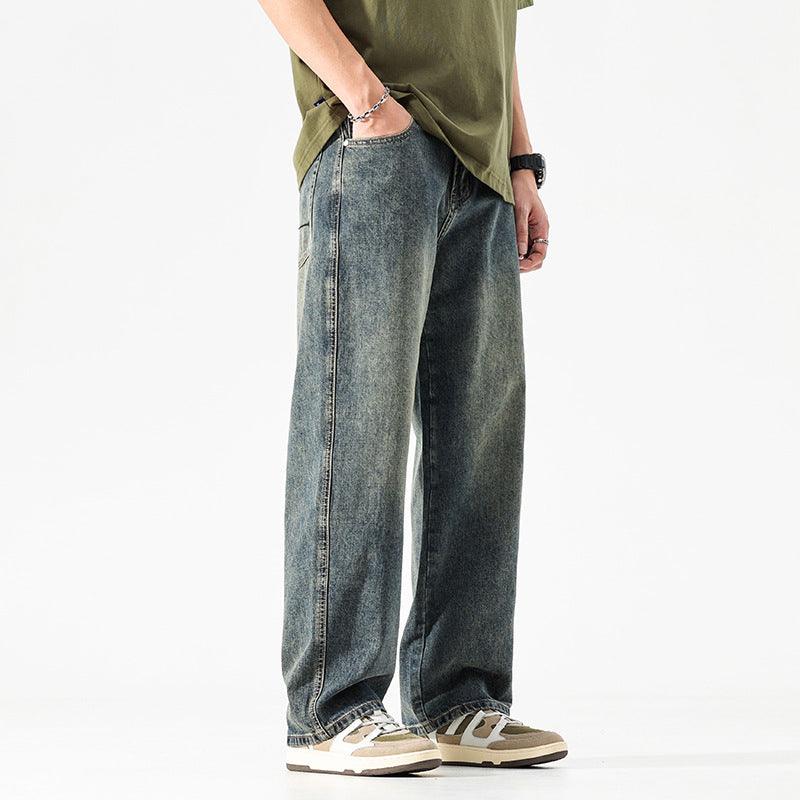Men's Loose And Simple Solid Color Jeans - Hipster Collections