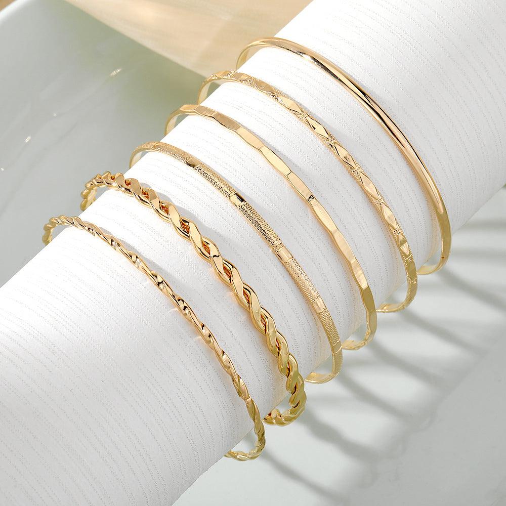 Bohemian Metal Chain Bracelet Set For Women - Hipster Collections