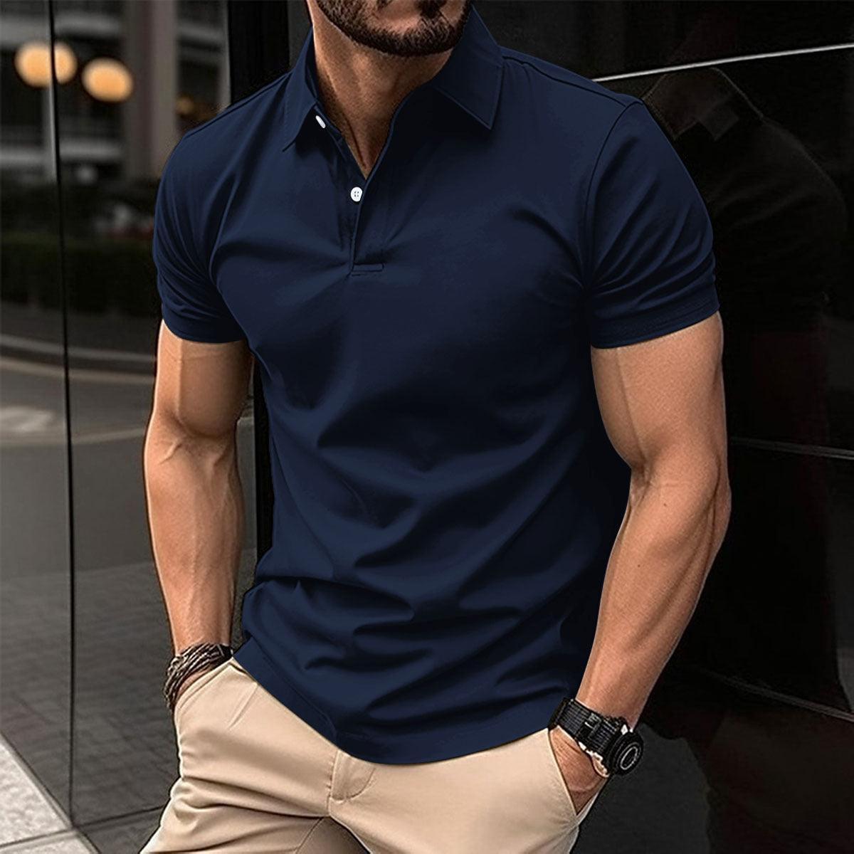 Short Sleeve Polo Shirt Men - Hipster Collections