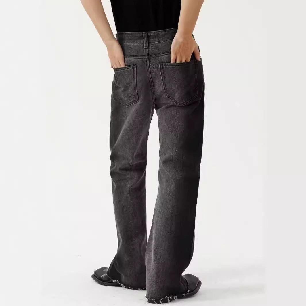 Retro Gradient Jeans Loose Flared Pants - Hipster Collections