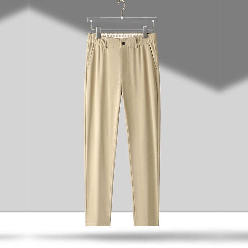Thin Ruyi Waist Straight Business Casual Trousers Men's Summer Breathable Sun Protection - Hipster Collections