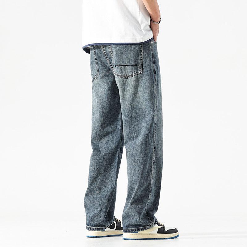 Men's Loose And Simple Solid Color Jeans - Hipster Collections