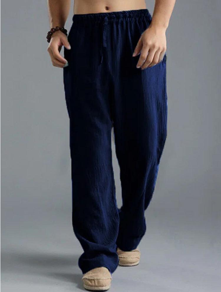 Men's Loose Casual Pants Linen Breathable Sports Trousers - Hipster Collections