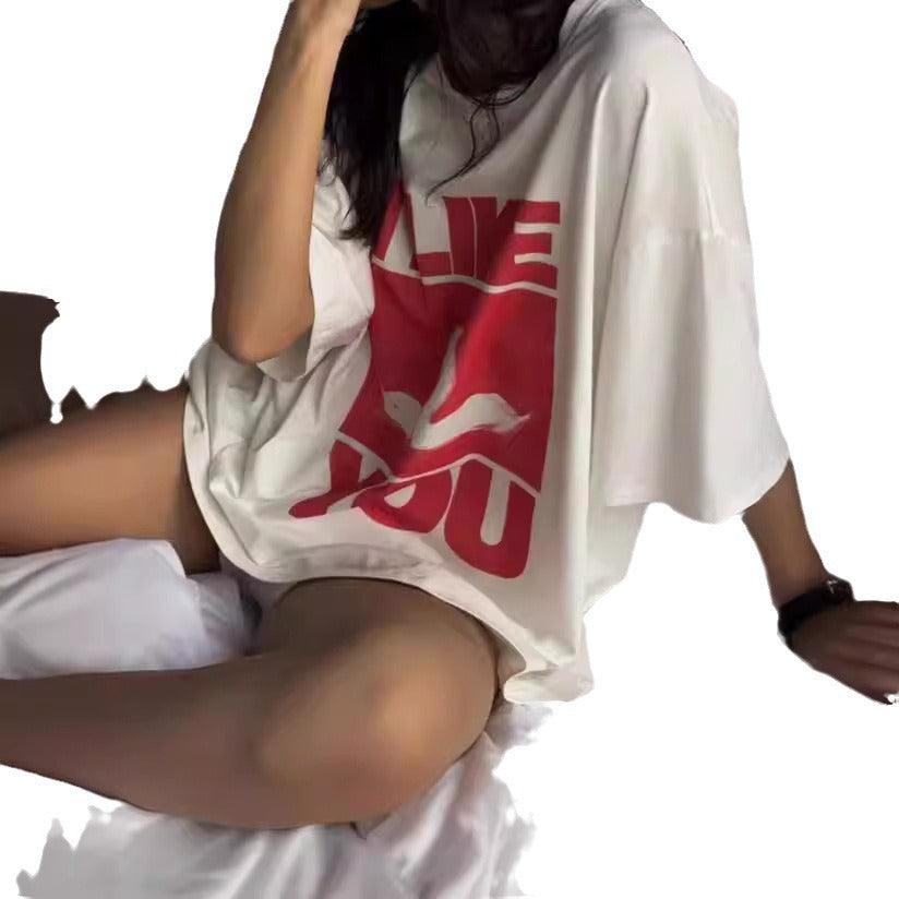 Boyfriend Style Loose Top Women's Clothing - Hipster Collections
