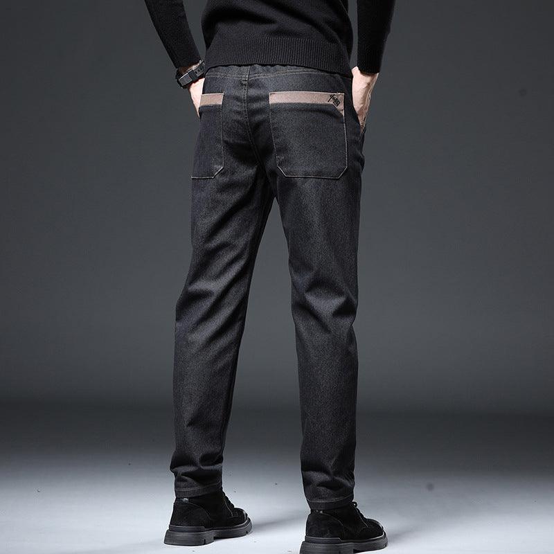 Embroidery Trend Slim Straight Pants Men - Hipster Collections