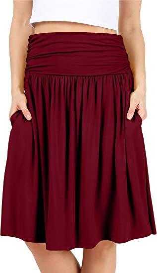 European And American Women's Clothing Pleated Elegant Midi Skirt - Hipster Collections