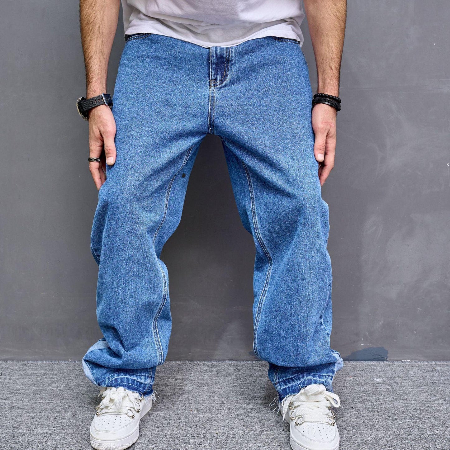 Vintage Casual Jeans Men American Style Trend - Hipster Collections