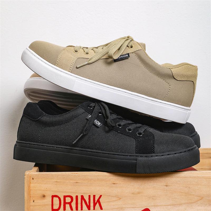 Plus Size Breathable Canvas Men's Sneakers - Hipster Collections