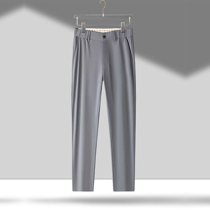 Thin Ruyi Waist Straight Business Casual Trousers Men's Summer Breathable Sun Protection - Hipster Collections