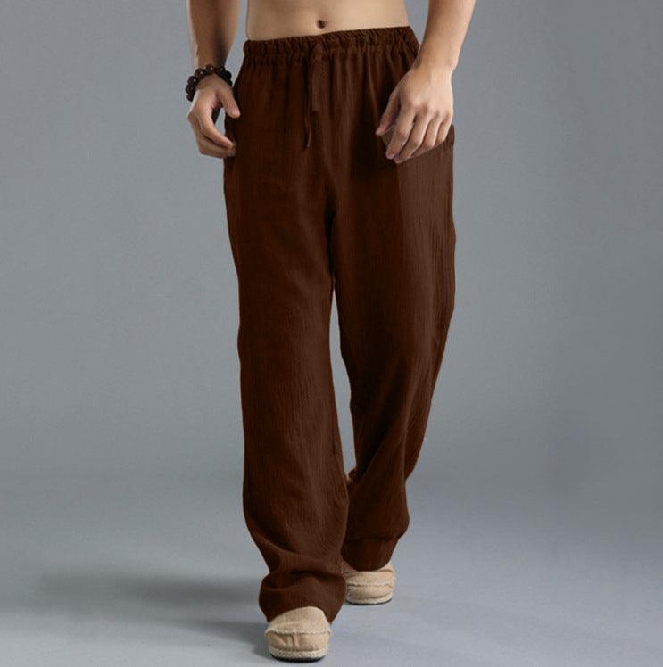Men's Loose Casual Pants Linen Breathable Sports Trousers - Hipster Collections