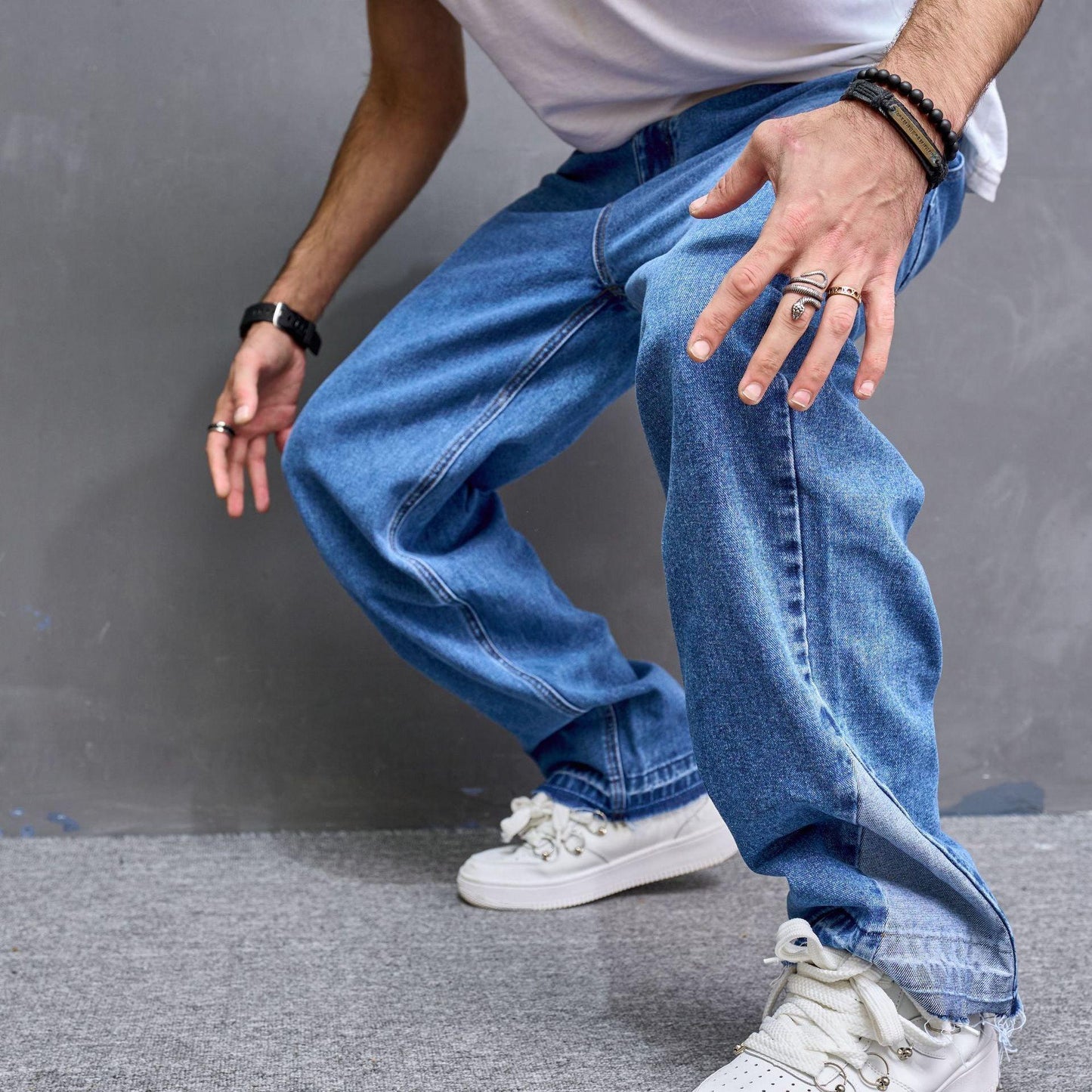 Vintage Casual Jeans Men American Style Trend - Hipster Collections