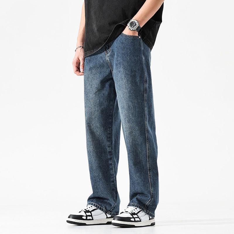 Men's Loose And Simple Solid Color Jeans - Hipster Collections