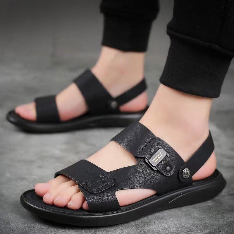 Men's Fashion Casual Breathable Cowhide Sandals - Hipster Collections