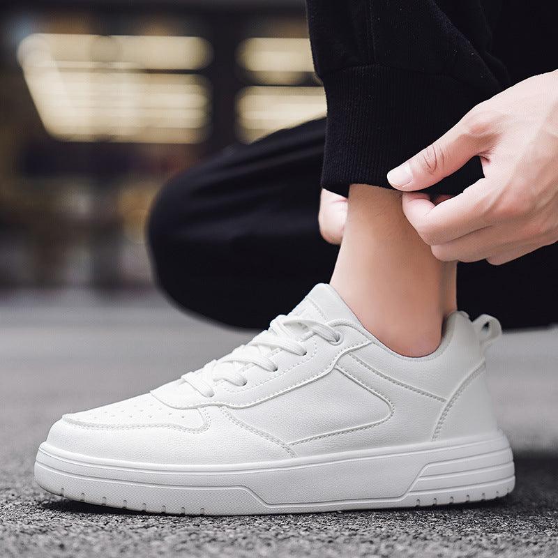 Plus Size Classic Low-top White Casual Student Lightweight Exercise Men's Shoes - Hipster Collections